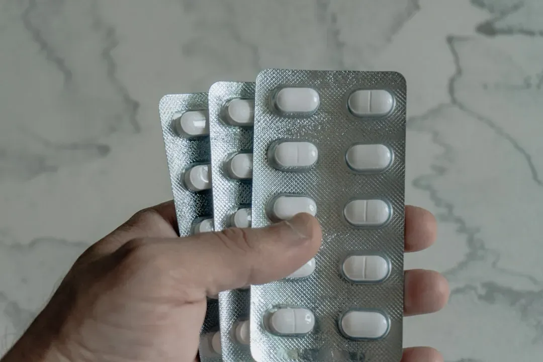 FDA-approved medications and supplement pills on clinical surface for nootropic effectiveness comparison