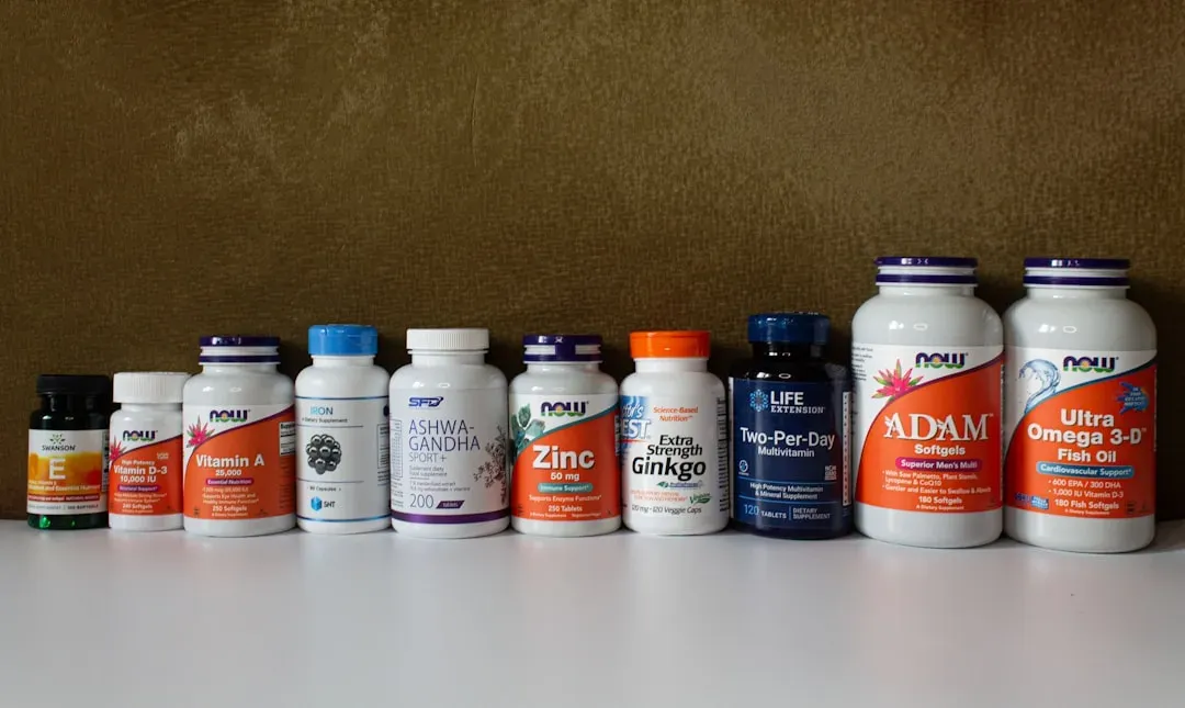 Assorted nootropic supplements and prescription medications arranged on white surface for safety comparison guide