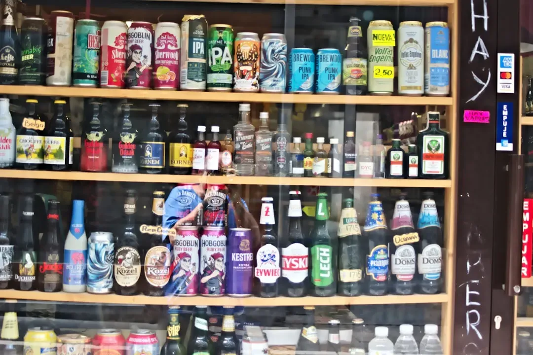Colorful supplement bottles and capsules displayed on store shelf with marketing claims, representing the gap between marketi