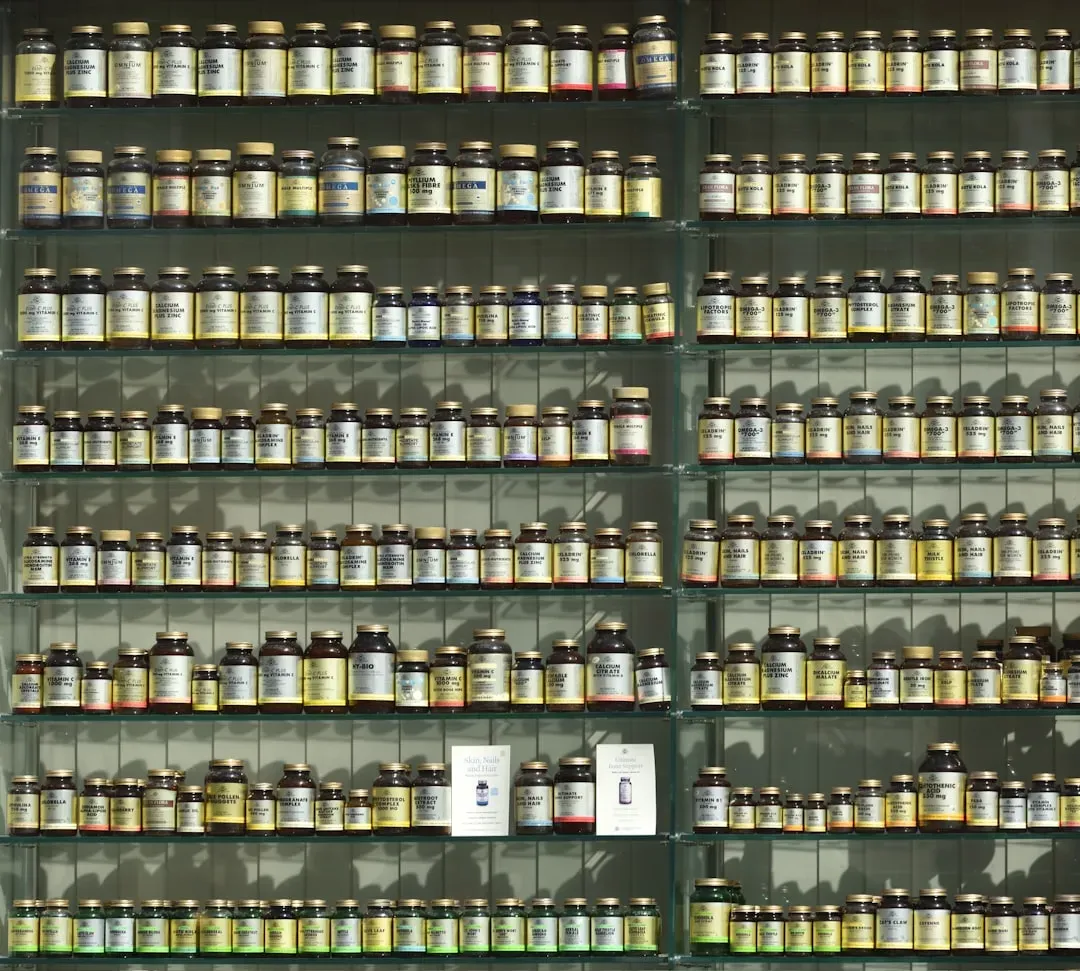 Various supplement bottles and capsules arranged on a clean surface, showcasing quality L-theanine supplement options for the
